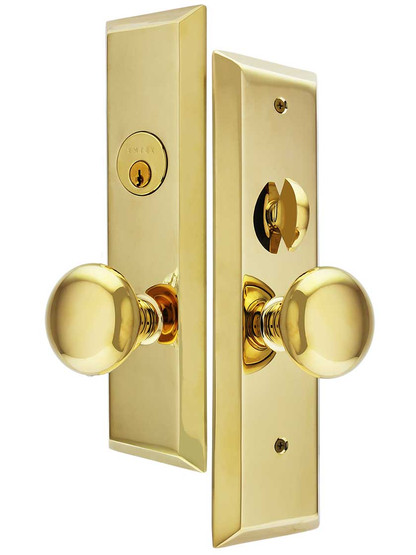 Harrison Mortise Entry Set with Providence Knobs